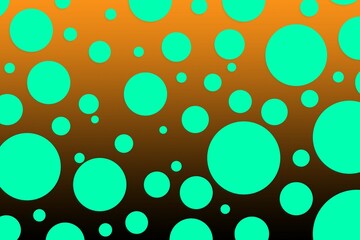 Colorful polka dot backdrop and background