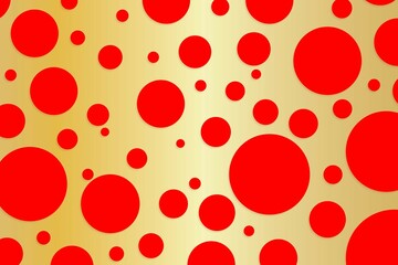 Colorful polka dot backdrop and background