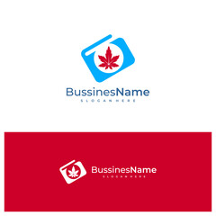 Wallets Cannabis logo vector template. Creative Cannabis logo design concepts