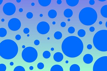 Colorful polka dot backdrop and background
