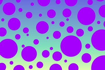 Colorful polka dot backdrop and background