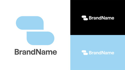 abstract minimalist logo design template for any purpose