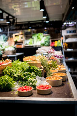 étale de fruit et légume d'un marché