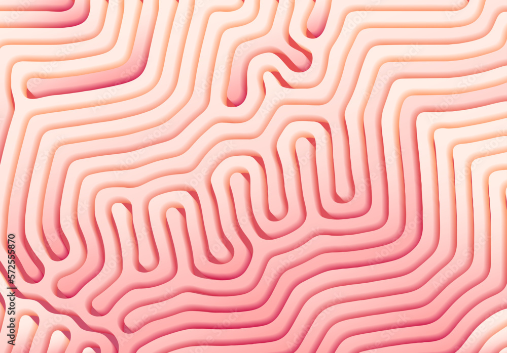 Poster Abstract background with optical illusion generative pattern and pastel colors