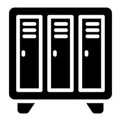 locker glyph icon