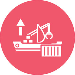 EXPORT SHIPPING vector icon
