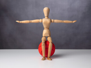 Rückenschule mit Gymnastikball