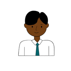 Simple Flat Corporate Man Avatar