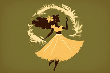 Hula in Yellow: A Joyful Dance in Paradise