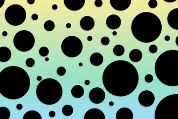 Colorful polka dot backdrop and background