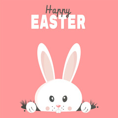 easter card with bunny.