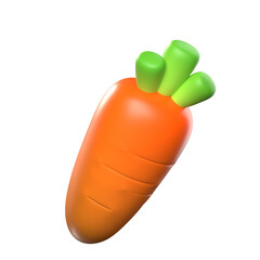 3d vegetable carrots