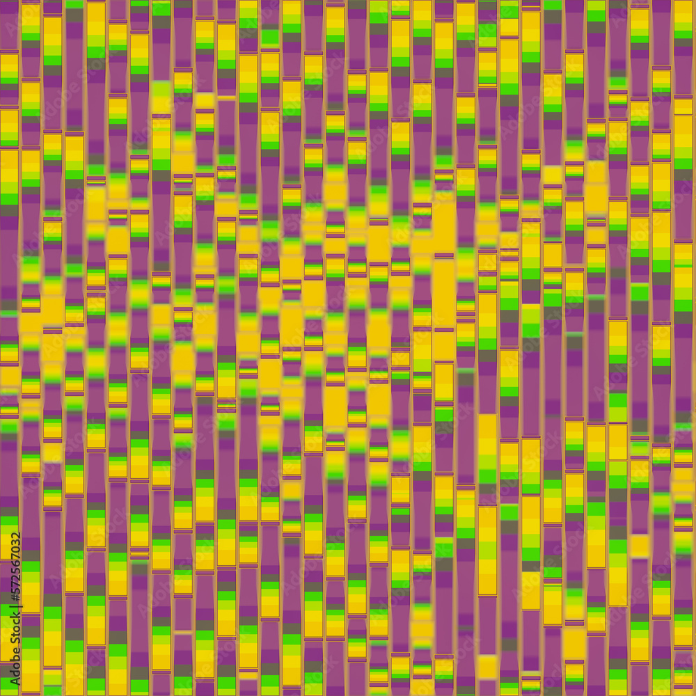 Poster Art Pattern of multi colored stripes. 3d rendering digital illustration