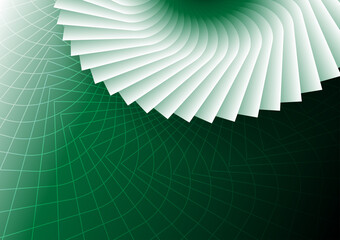 vortex green leaves abstract background