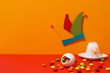 Concept of Happy 1 april Fools day, space for text