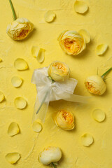 Concept of greeting, 8 march, Women's day, top view