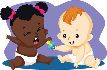 Black Lives Matter, BLM, No Racism, Statement. Young African Americans: man and woman against racism. Black citizens are fighting for equality. 