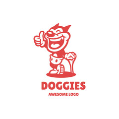 Illustration vector graphic of Doggies , good for logo design