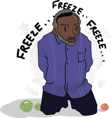 Black Lives Matter, BLM, No Racism, Statement. Young African Americans: man and woman against racism. Black citizens are fighting for equality. 