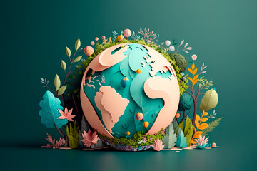 World environment and earth day concept with globe	