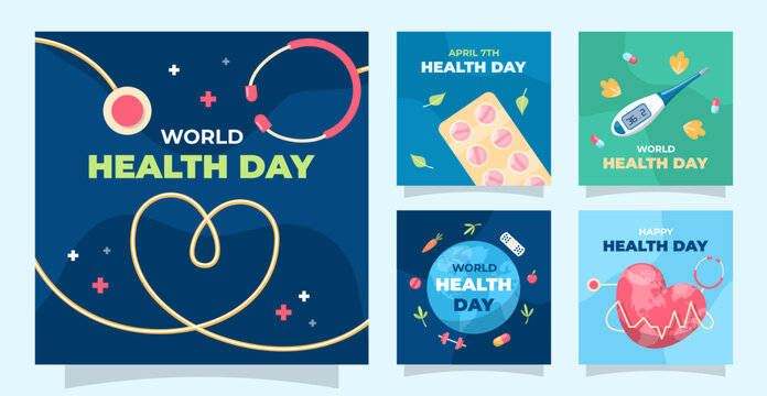 Colecci&oacute;n de post del d&iacute;a mundial de la salud 