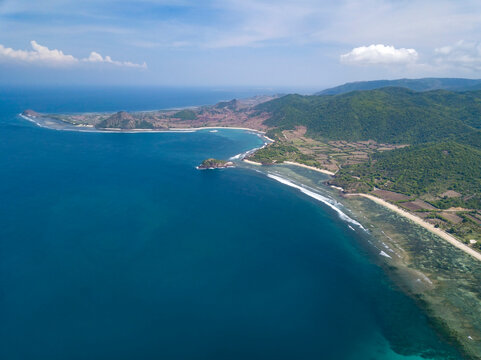 Aerial view ofÂ SumbawaÂ island, Indonesia