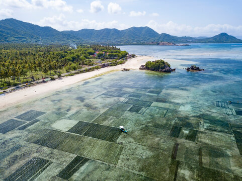 Aerial view of&Acirc;&nbsp;Sumbawa&Acirc;&nbsp;island, Indonesia
