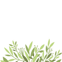 Naklejka premium Flat Floral Element