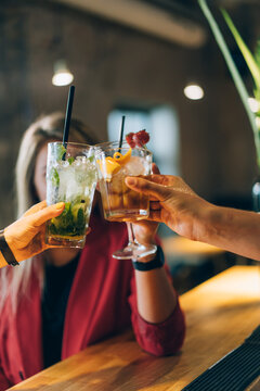 Friends Making A Toast.