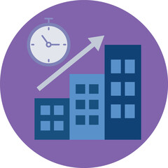 time market vector icon
