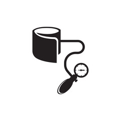 Measuring blood pressure icon symbol,illustration design template.