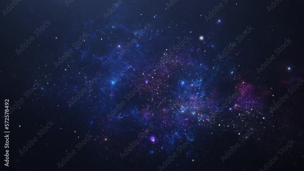 Wall mural bright glowing outer space nebula.
