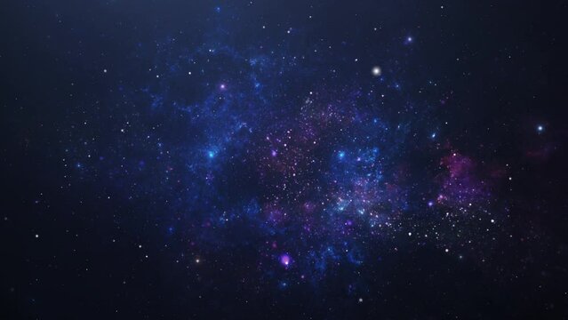 bright glowing outer space nebula.