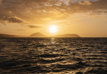 Perfect Sunrise Over Sea