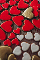 red hearts cookies