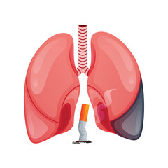 Vector world no tobacco day, quit smoking campaign, poster for medical