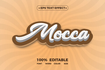 Mocca Editable Text Effect