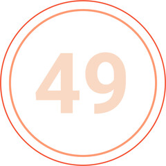 Number 49 Circle