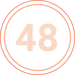 Number 48 Circle