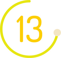 Number 13 Circle