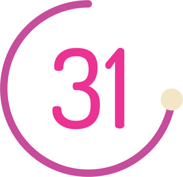 Number 31 Circle