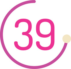 Number 39 Circle
