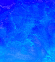 hand drawn watercolor blue background with texture for your design