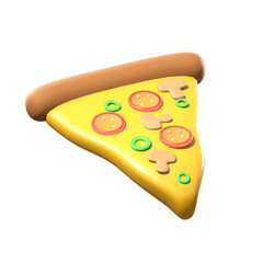 Fast food pizza 3d