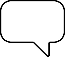 Fototapeta premium chat box icon minimalist illustration