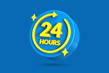 Bannner design of 24 hours working time