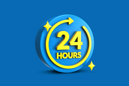 Bannner design of 24 hours working time