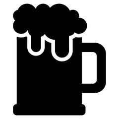 Alcohol icon for food, allergy, allergen, nutrition, organic and seafood