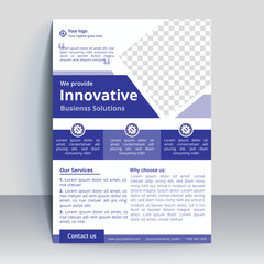 Blue Corporate Business Flyer Banner Template  
