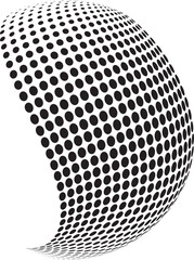 Halftone Illustration geometric shapes. Retro elements for web, vintage, advertisement, commercial banner, poster, leaflet, billboard, sale. Collection trendy halftone vector geometric shapes.